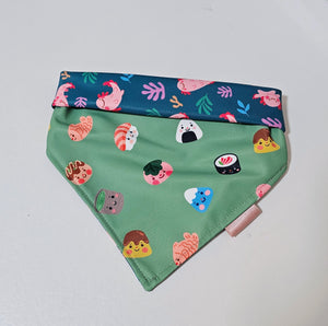 Okashi (Green) Reversible Bandana