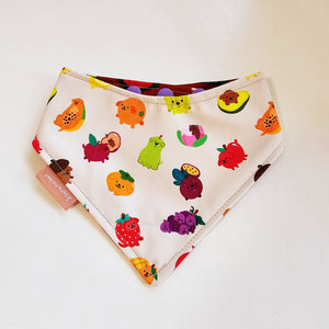 Fruits Dog (Beige) Reversible Bandana