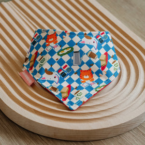 Kopi & Toast Reversible Bandana (Blue)