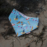 Otters & Singapore Special Reversible Bandana (Light Blue)