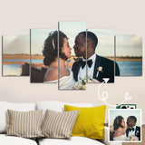 Print into Canvas Personalized Canvas with Photo College Canvas 5 Pcs