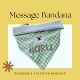 Message Reversible Bandana (foldover)