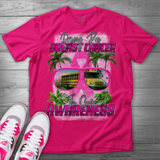 Breast Cancer Awareness School Bus Driver Shirt