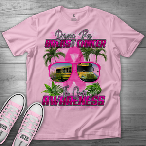 Breast Cancer Awareness School Bus Driver Shirt