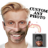 Custom Photo Face Coverings Personalized Face Mask, Print Your own Head Picture On Your Face Cover