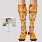 Custom Photo Knee High Socks For Halloween